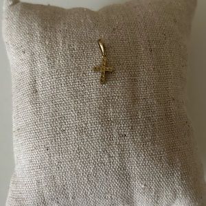 Stella & Dot Gold Cross Charm